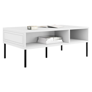 Lavaggi - table basse - 2 niches - 110 cm - Blanc