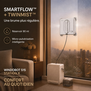 Robot Lave-vitres avec Station eziclean®Windobot S15 Station X