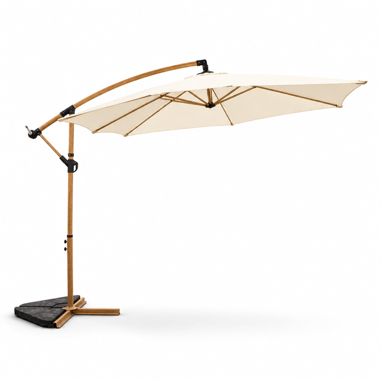 Parasol déporté octogonal  300 cm écru FREY