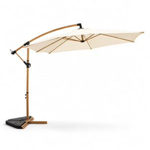 Parasol déporté octogonal  300 cm écru FREY