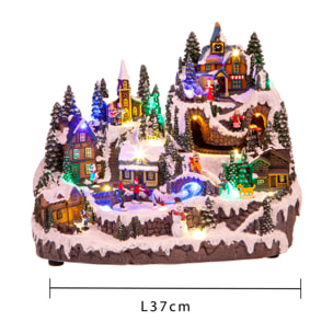 Villaggio 37xh31 cm mus+luci+mov nat. - Pezzi 1 - ALTRO - Bianchi Dino SpA