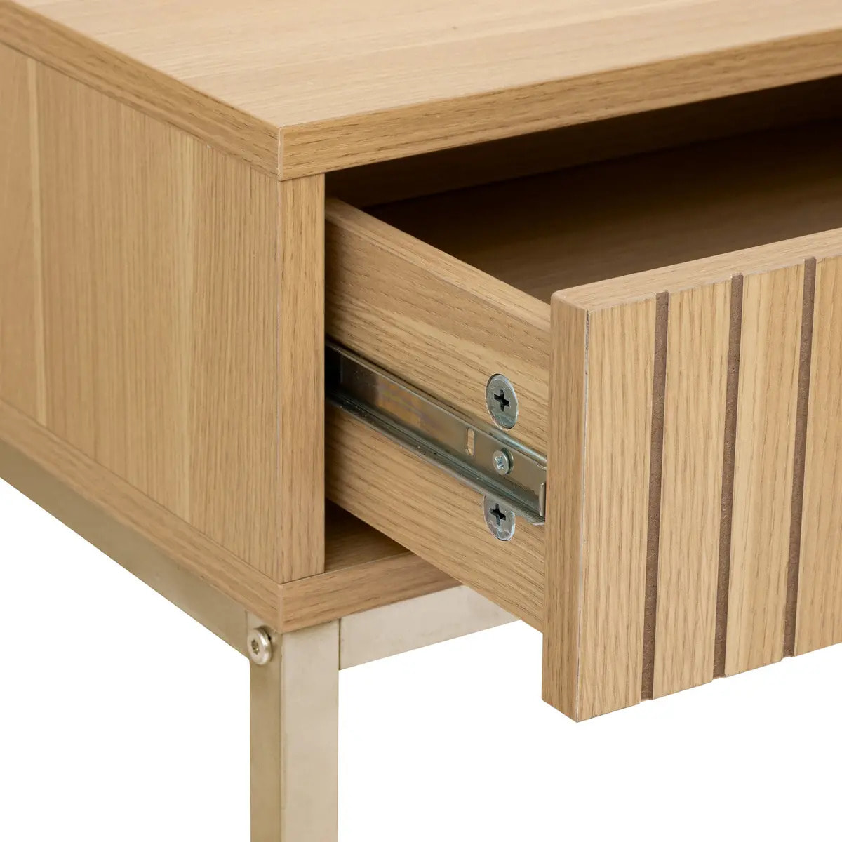 Console "Tasso" L80,5cm effet bois naturel