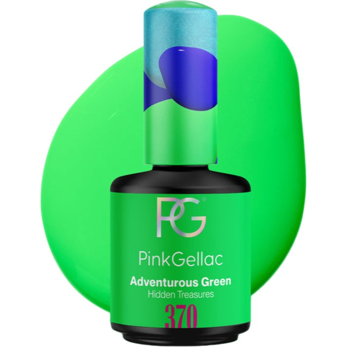 Vernis semi-permanent - 370 Adventurous Green - 15 ml