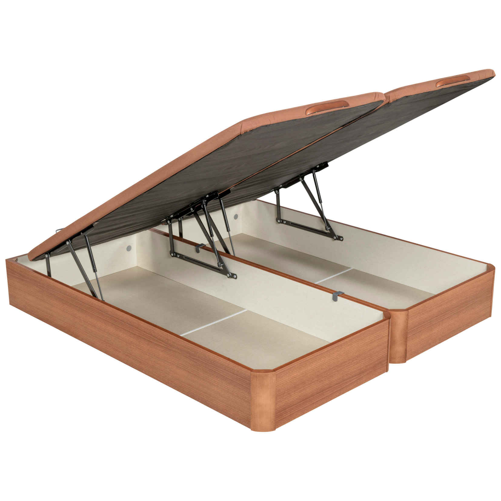 Canapé Abatible 32CM | ENVÍO, MONTAJE Y RECOGIDA ANTIGUO INCLUIDO | Madera | Cerezo | Gran capacidad | Tapa 3D | WHAT THE SLEEP