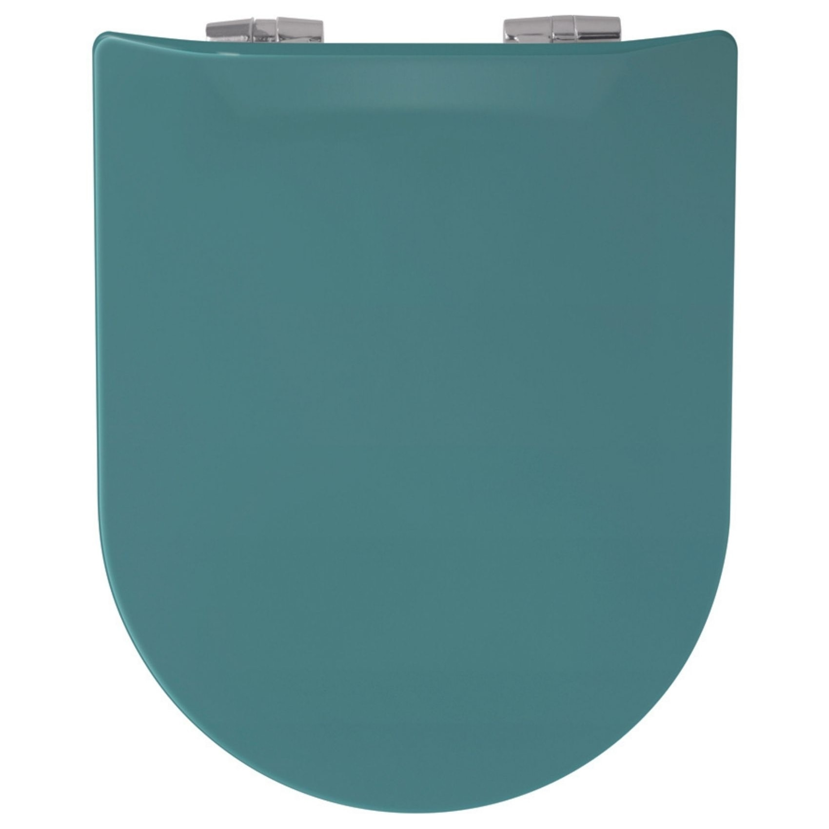 Abattant uni wood slim double avec descente assistée - Bleu Foncé