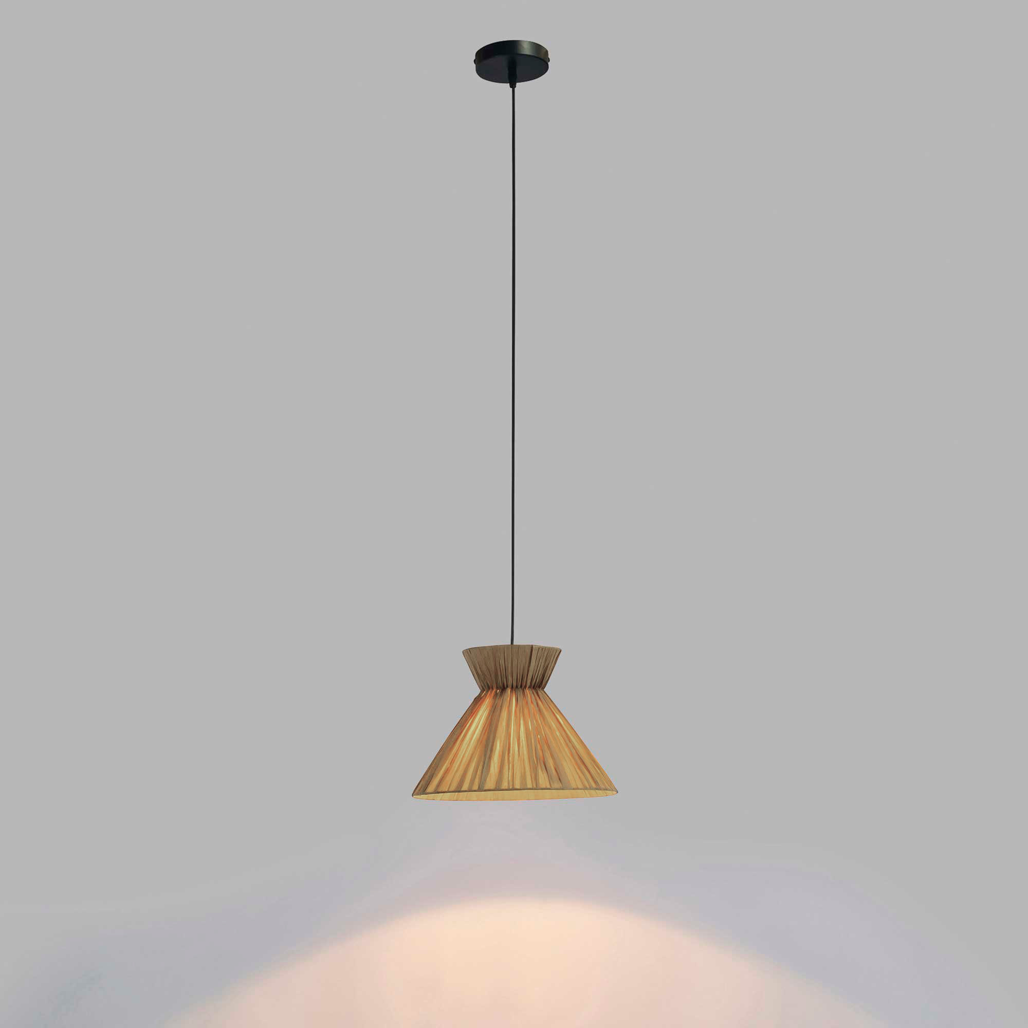 FORLIGHT Dama lampara colgante en negro para bombilla E27