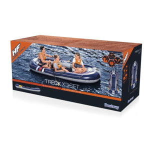 Bestway Bateau gonflable Treck X3 set Hydro-Force 307 x 126 cm