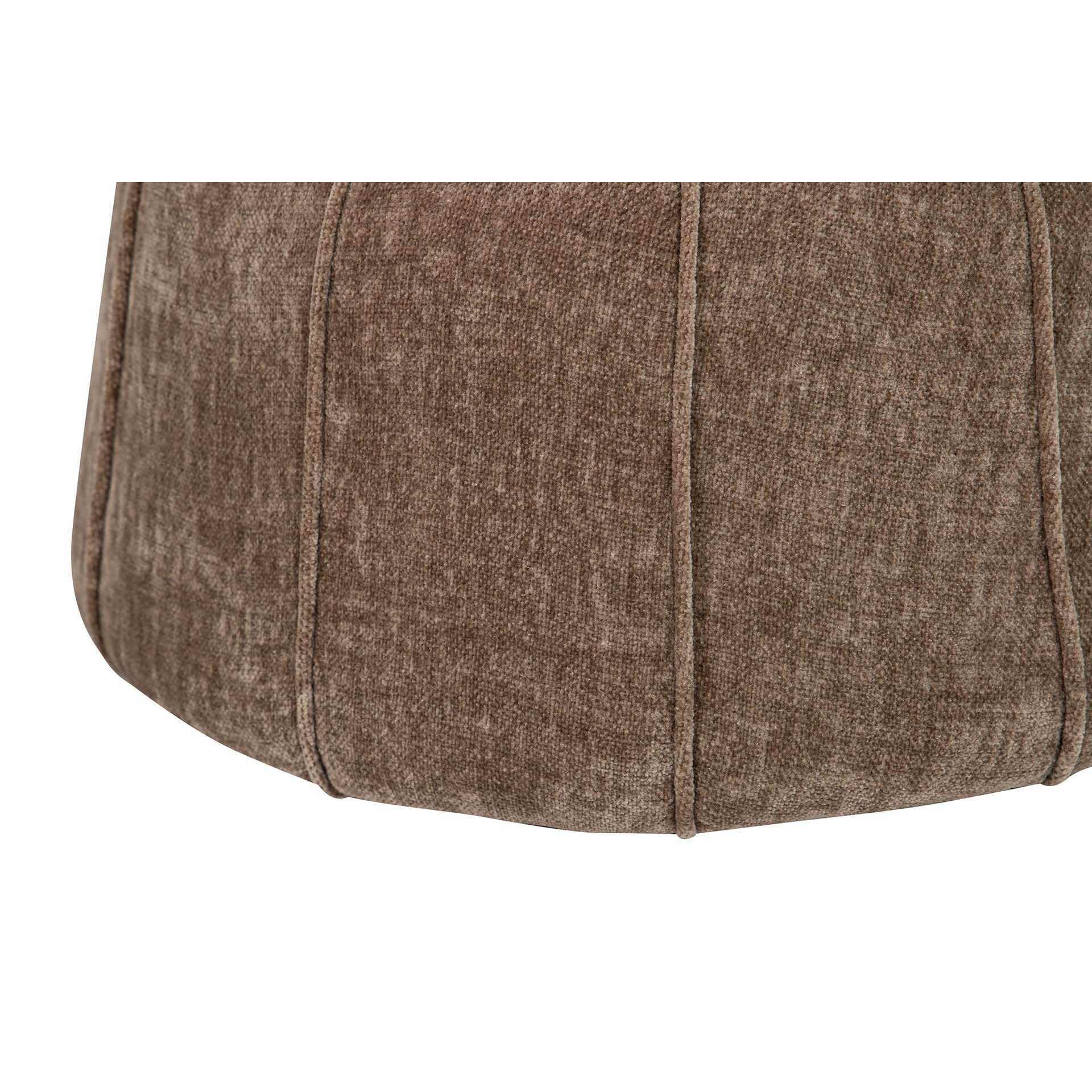 Puff Velvet Naranja Marron 40x40x44 Cm