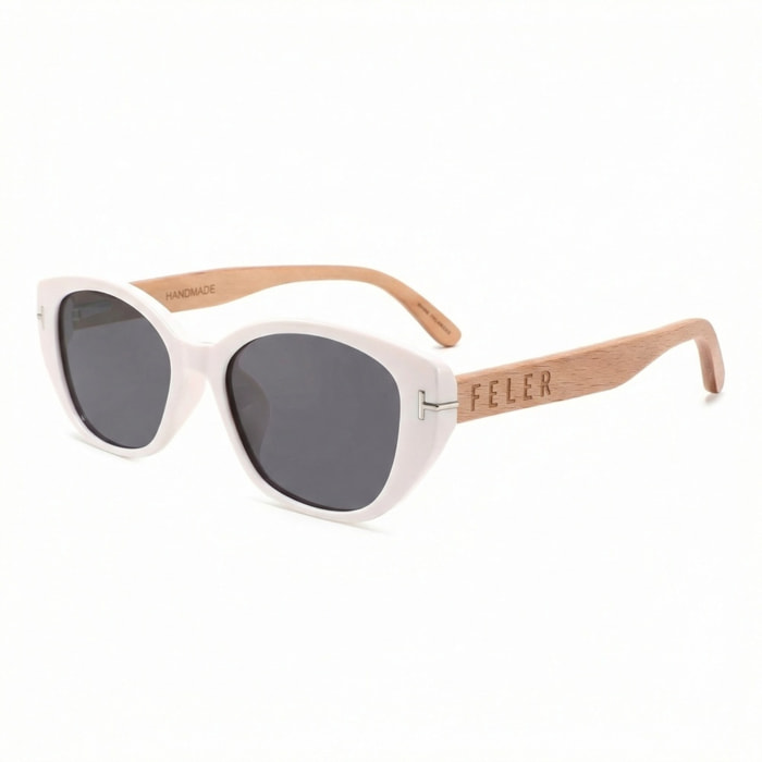 Gafas de Sol Feler 1612-6 Polarizadas de Madera Unisex 54 mm