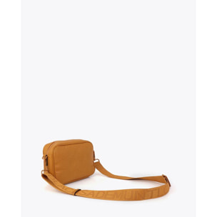 Borsa a tracolla con monogramma cucito