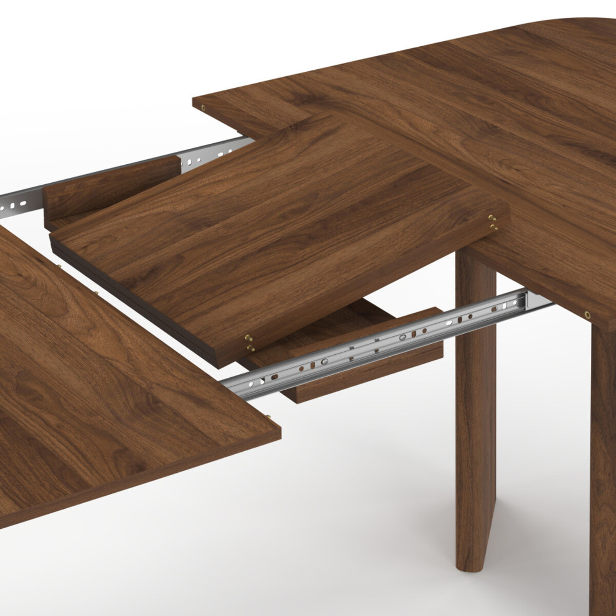 Table à manger extensible Cassia 160-200cm effet noyer