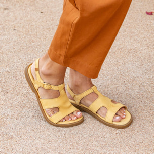 Sandalias N5879 NOBUCK CUERO/ ARENISCA color Cuero