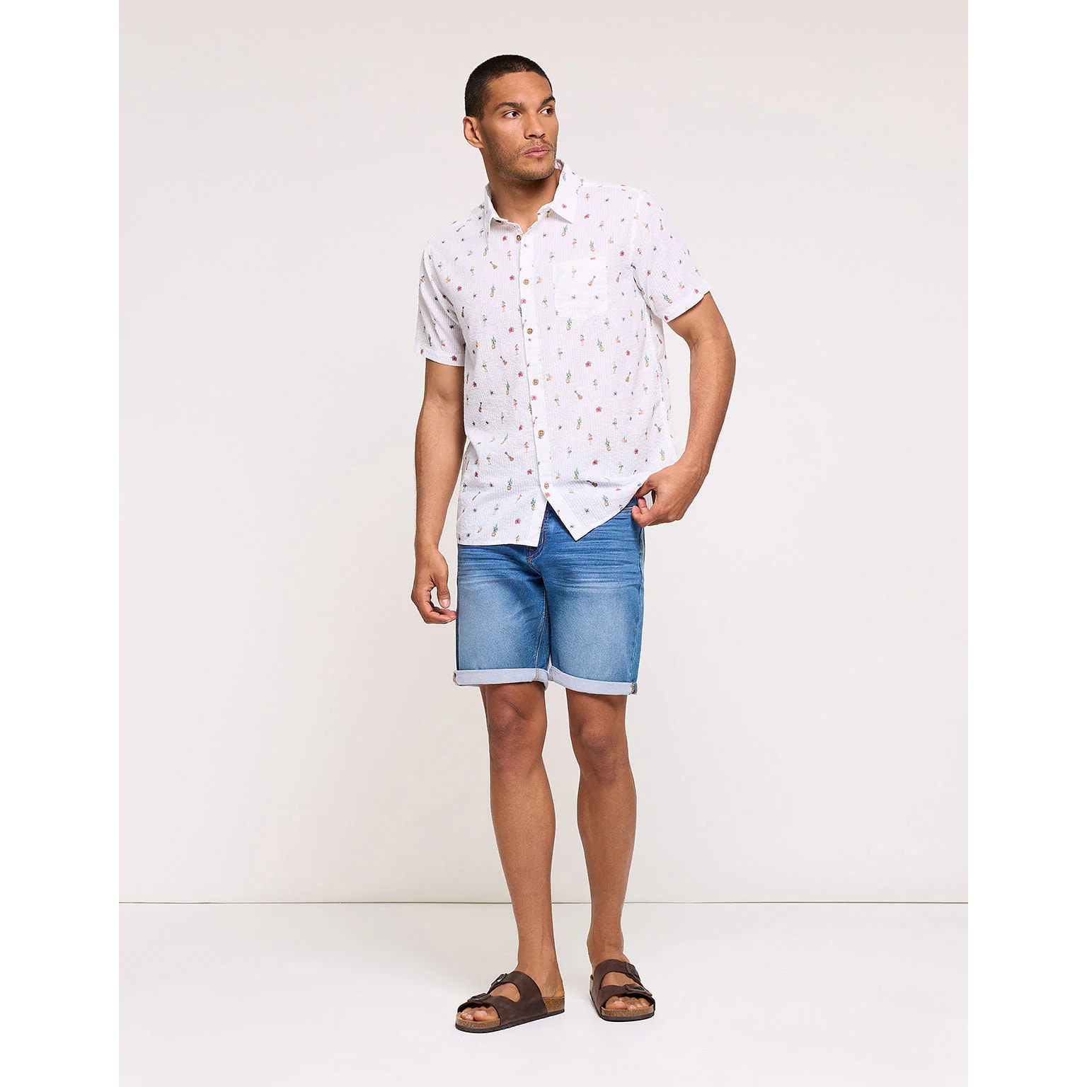 Camisa Manga Corta Blanco - Dansy