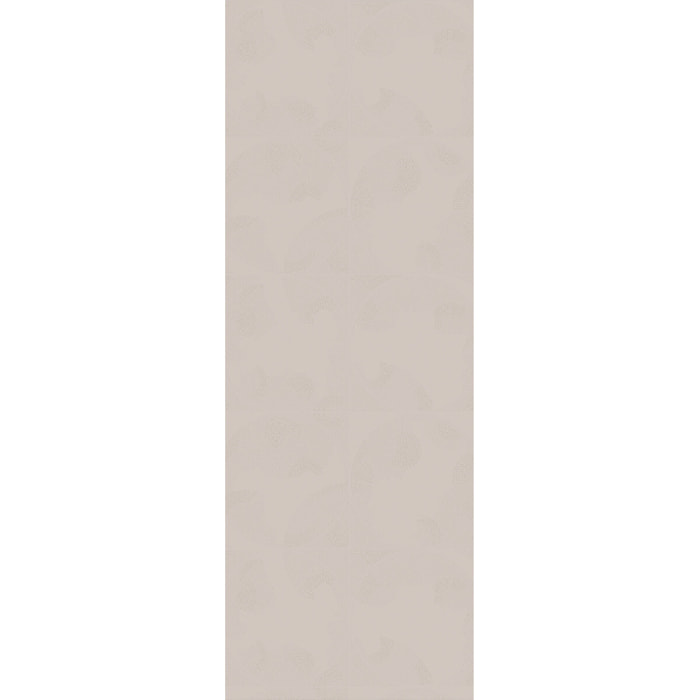 Chemin de table pur coton motif jacquard beige Mille gouttes nacre