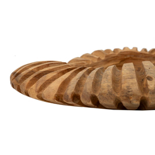 S/TASCHE GERIS IN TEAK RICICLATO CM Ø 35X7 (PEZZI UNICI - NON RIP. IN SERIE)