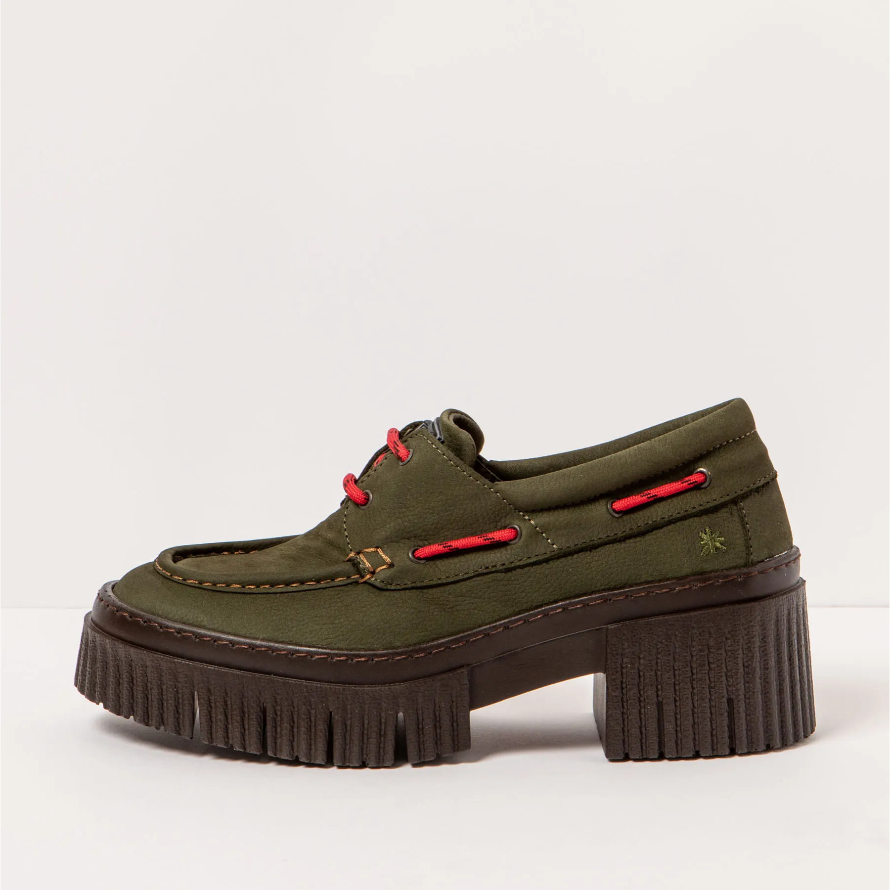 Zapatos con tacón 1379 NOBUCK KAKI/YORK color Kaki