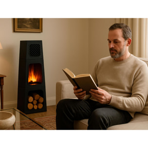 Estufa eléctrica piramidal para interior CHE-730 PURLINE