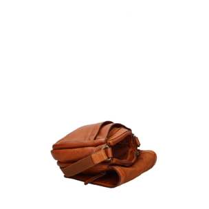 Borsa a tracolla  da uomo In Vera pelle Made in Italy 23x21x8 cm