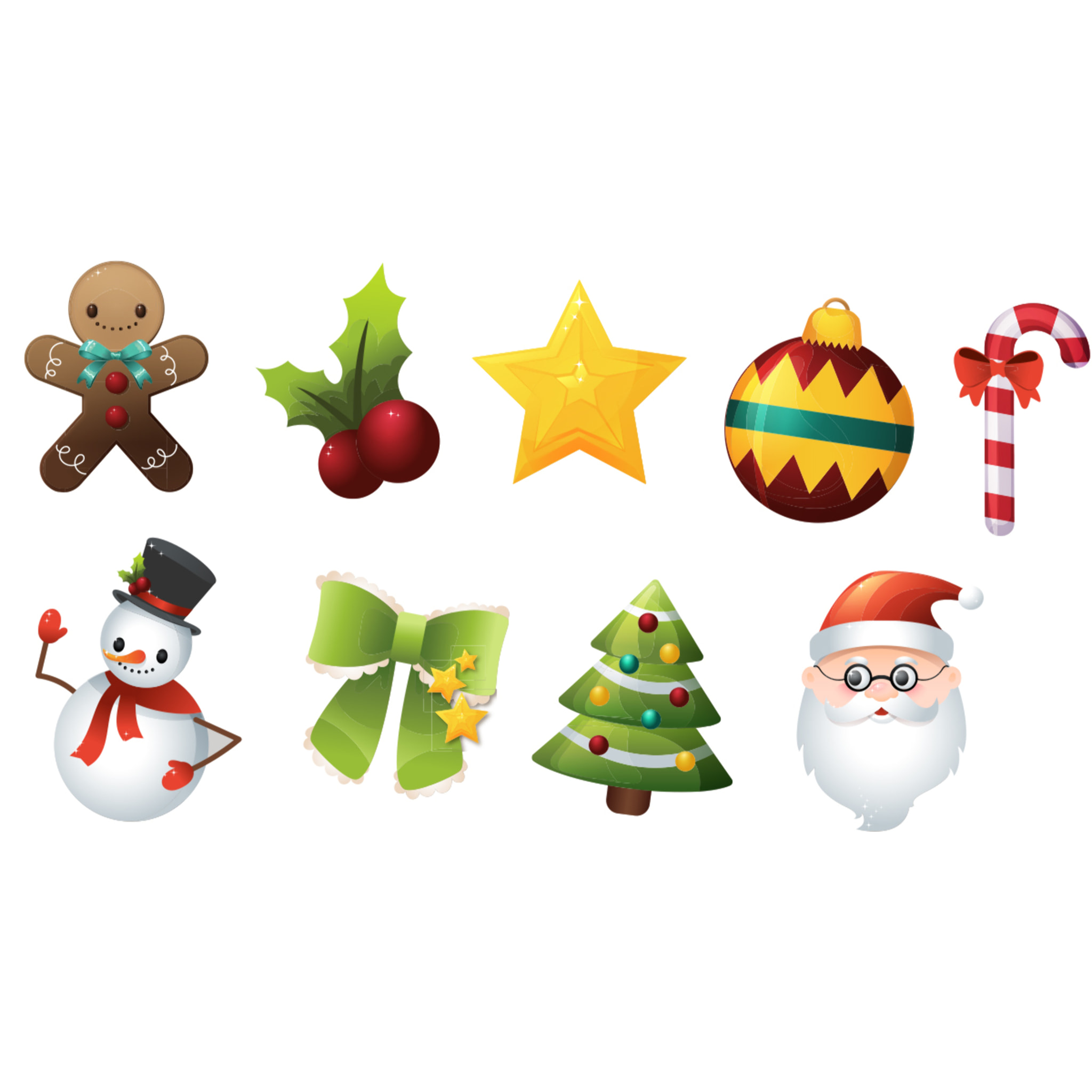 Sticker Noël la féerie de Noël - Autocollants stickers adhésifs noël - décoration fêtes