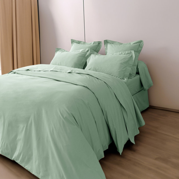 Housse de couette percale de coton peigné "Julian" toutes dimensions Coton Pur