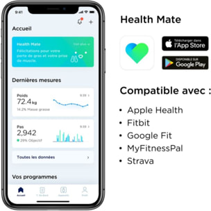 Pèse personne connecté WITHINGS Body Noir