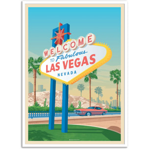 Affiche - Las Vegas - Olahoop Travel Posters