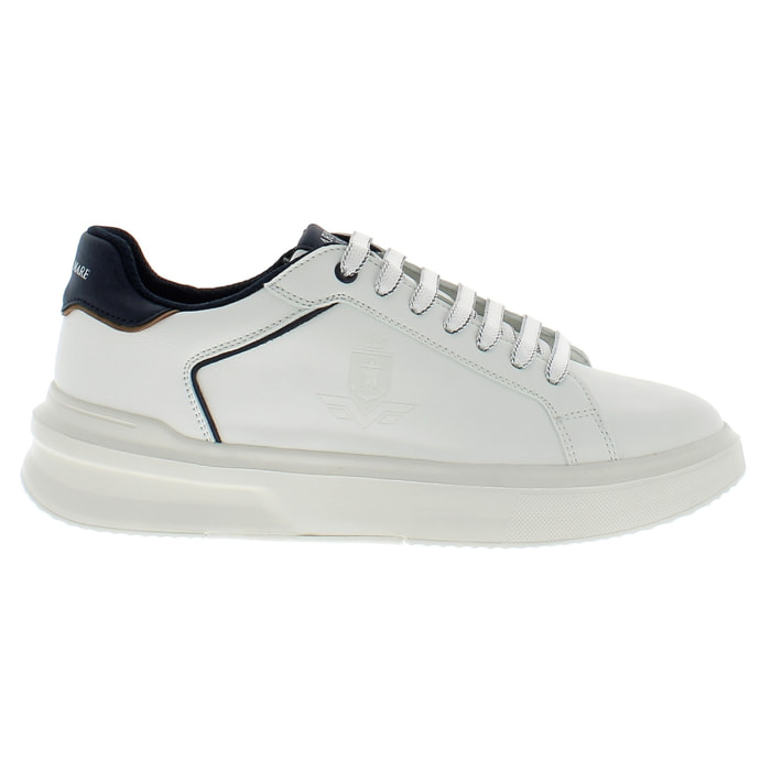 Armata di Mare Scarpe Uomo Court Sneakers Stringate con Soletta Rimovibile in Memory Foam AMU 2D809 Off White