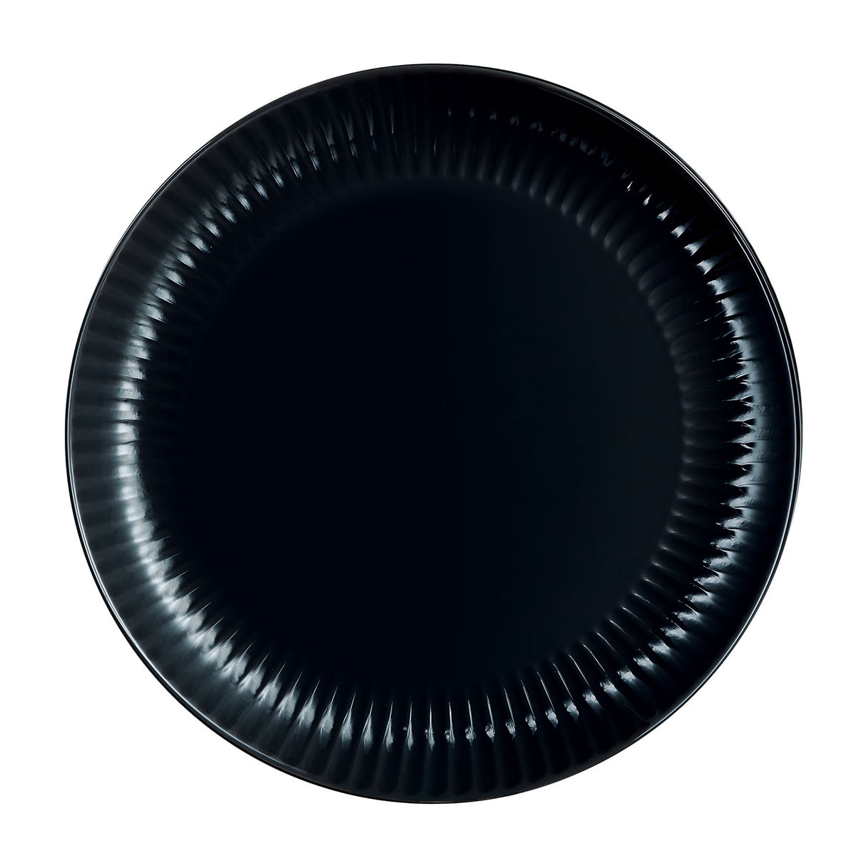 Assiette plate noire 25 cm Cottage - Luminarc