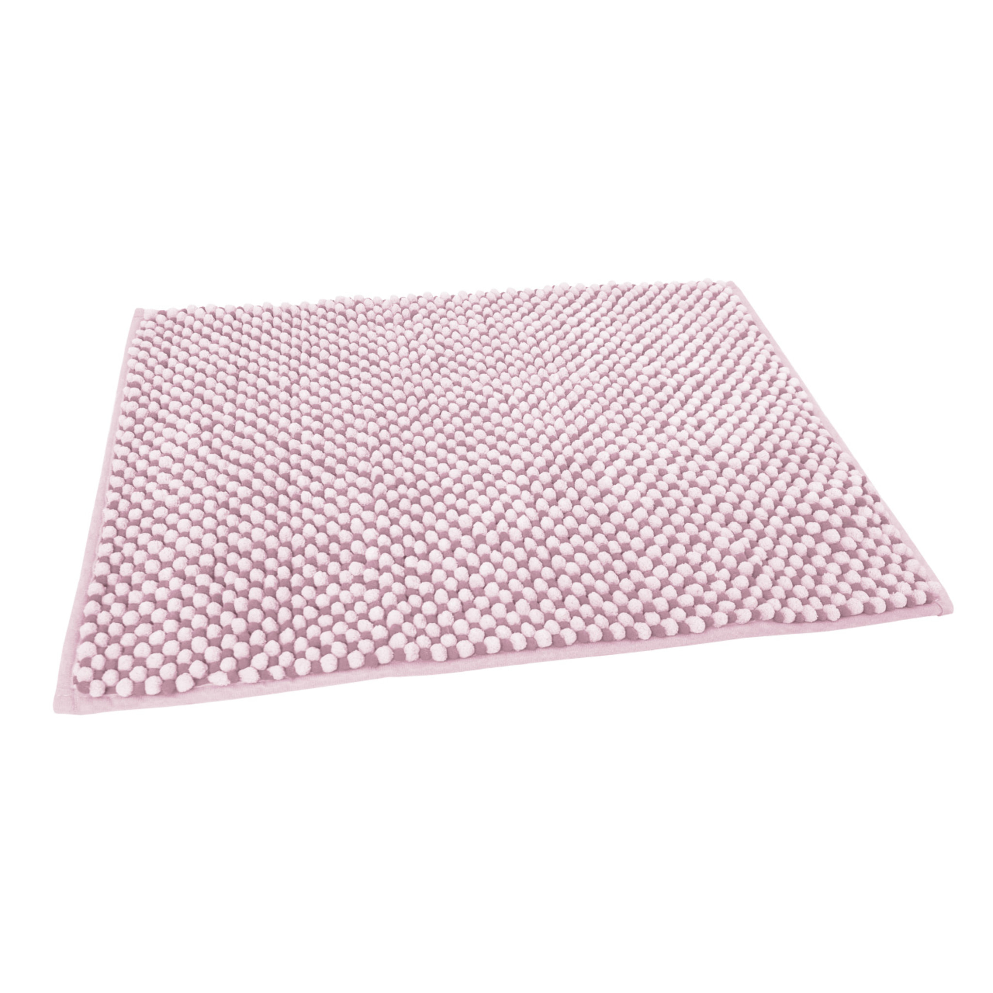 Tappeto Bagno Doccia Antiscivolo Super Assorbente Modello Dots Rosa