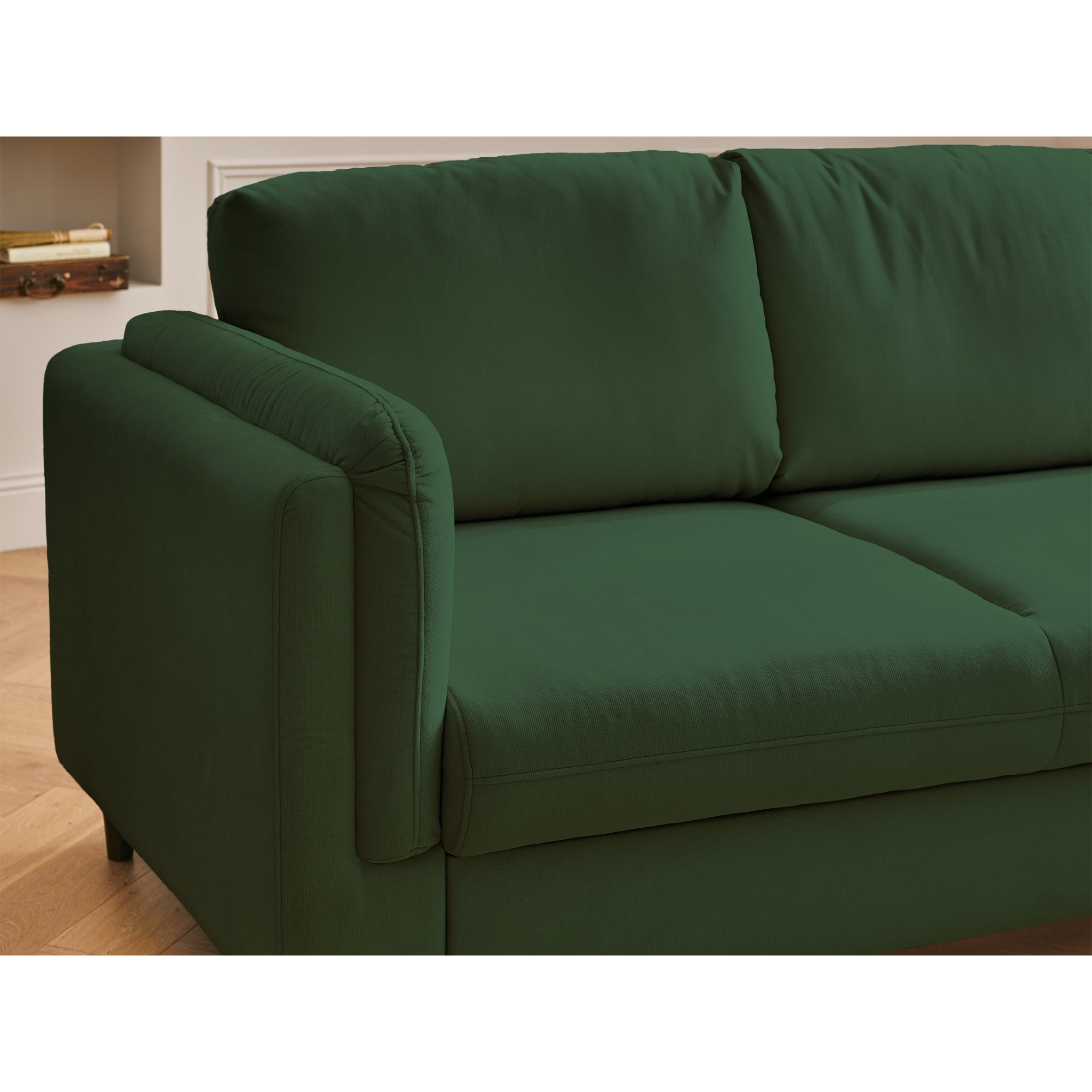 Brooke - canapé 3 places - convertible - en velours - Vert