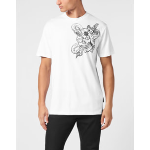 PHILIPP PLEIN T-Shirt Round Neck SNAKE