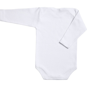 Body bebé manga larga cuello topos