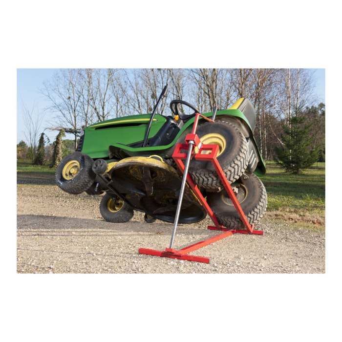 Lève tracteur pliable rouge