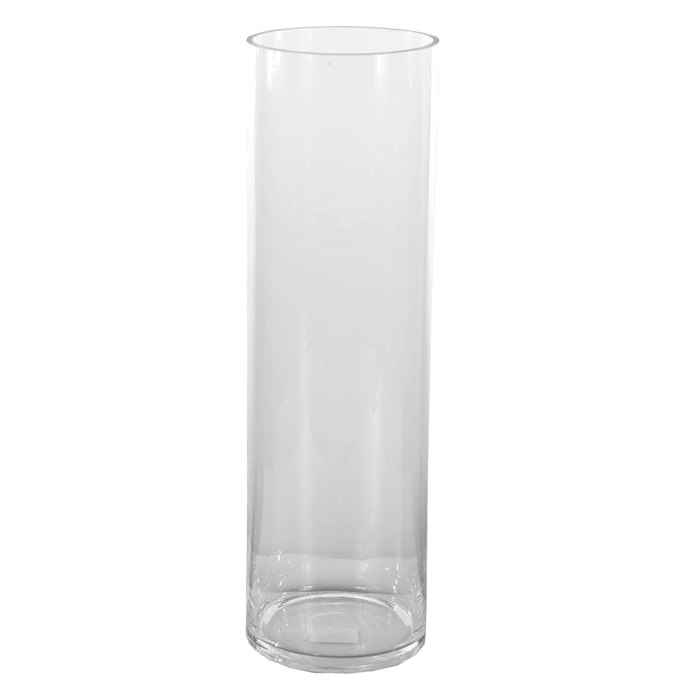 Vaso A Forma Di Cilindro In Vetro - Pezzi 6 - 10X20X10cm - Colore Incolore - Bianchi Dino -