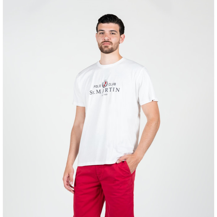 T-shirt basic con logo stampato