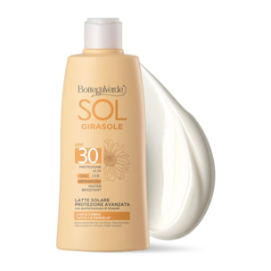 SOL Girasole - Latte solare protezione avanzata - viso e corpo - PROTEZIONE ALTA SPF30 - INFRAROSSI - WATER RESISTANT