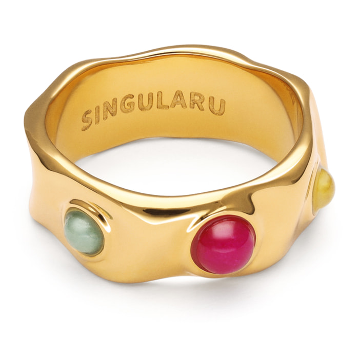 Anello Gina  Acciao Placcato Oro
