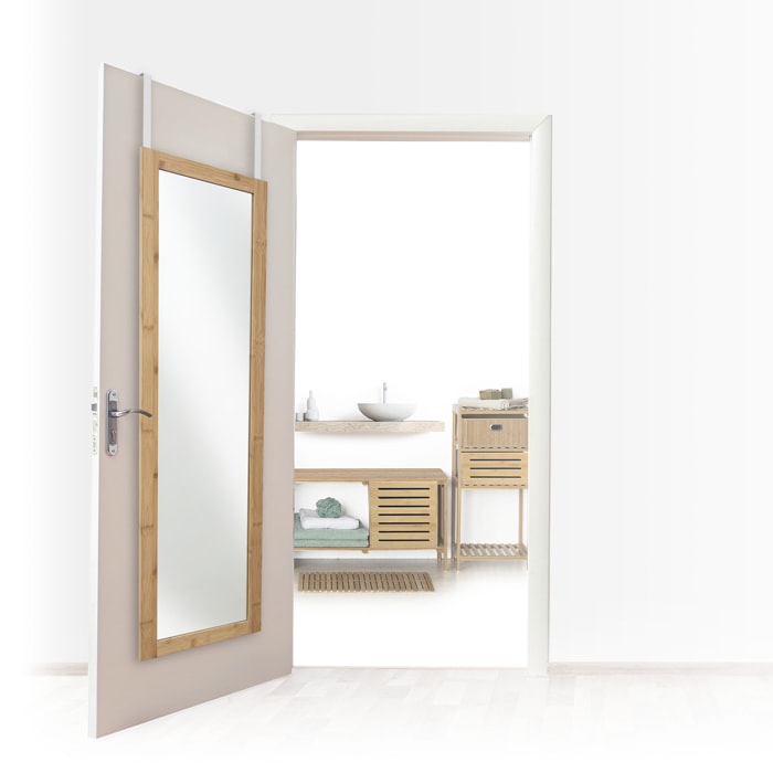 Miroir de porte 110x30cm bambou