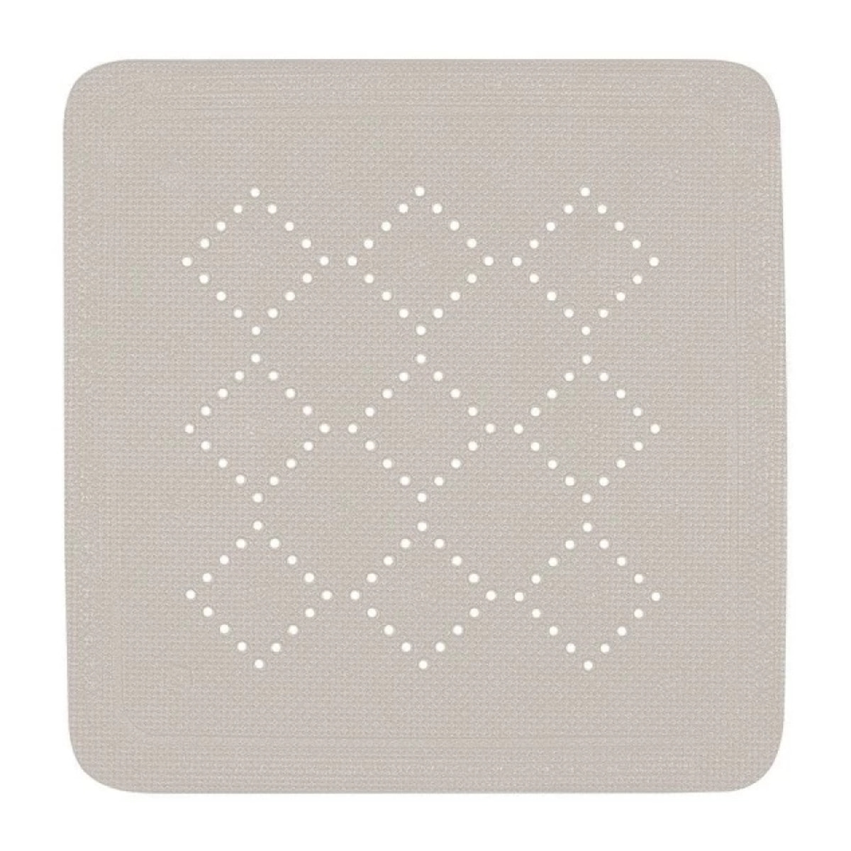Tapis Fond de douche PVC ALASKA 55x55cm Taupe Spirella