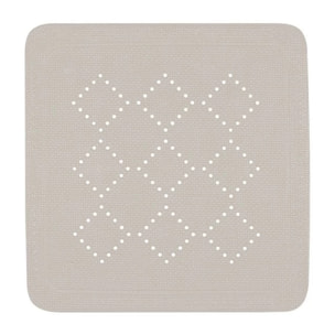 Tapis Fond de douche PVC ALASKA 55x55cm Taupe Spirella