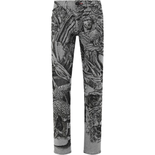 PHILIPP PLEIN Vaqueros de corte recto TATTOO