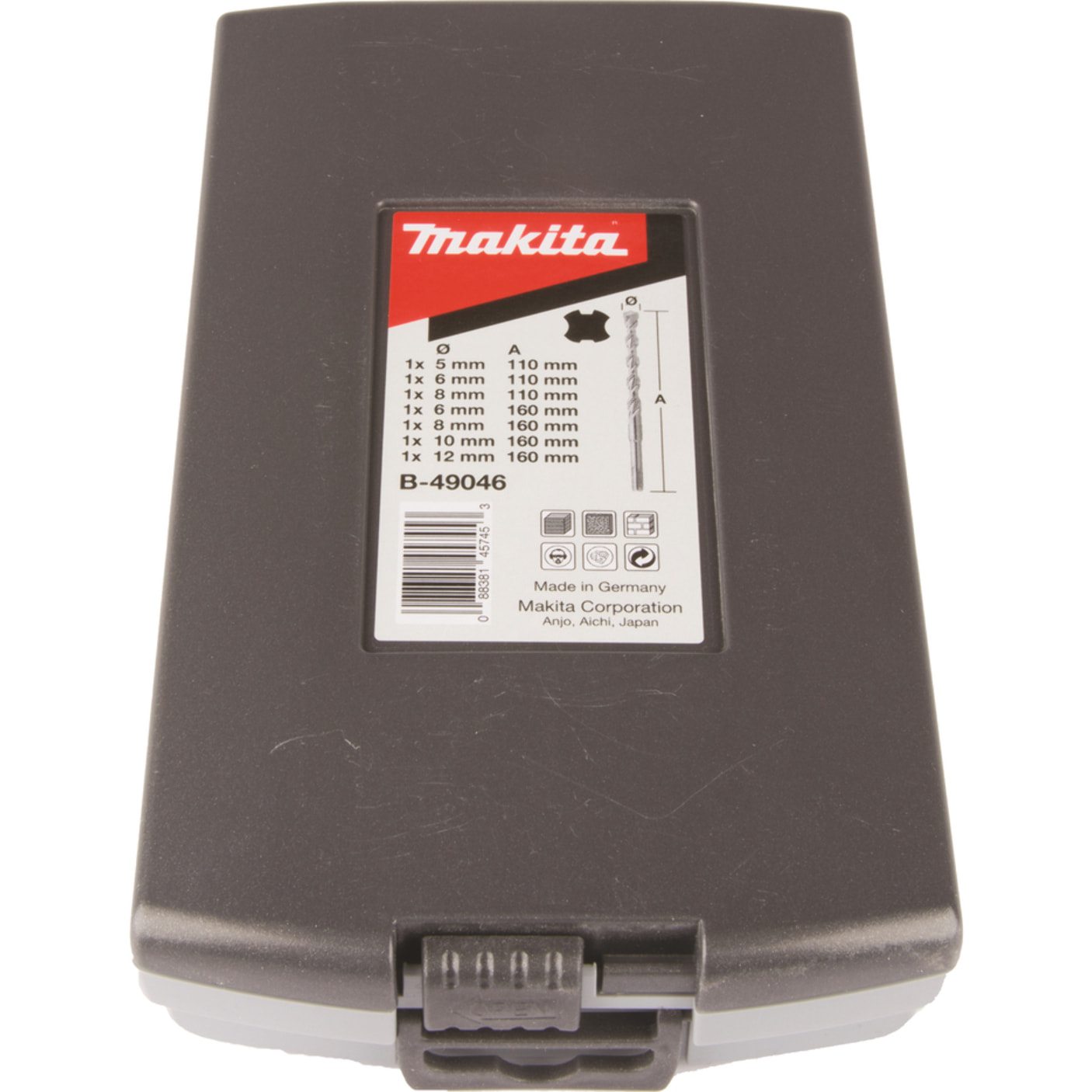 Juego de 7 brocas MAKITA SDS-Plus 2T MAK2 - B-49046