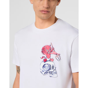 PHILIPP PLEIN Round Neck T-Shirt Baby Devil Small