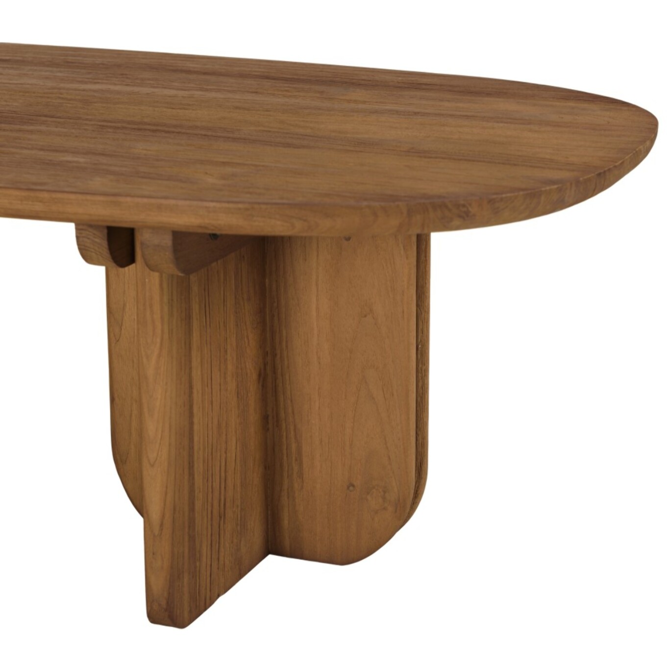 SIXTINE - Table basse 140x60cm en bois de teck recyclé
