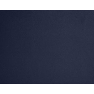 Kahlo - lit coffre - 160x200 - en velours - sommier inclus - Bleu marine