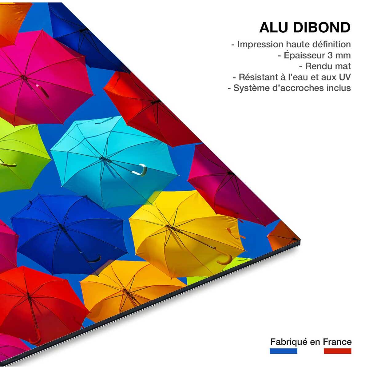 Tableau ciel de parapluies Tableau alu Dibond