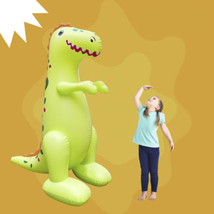 Dinosaurio T-Rex gigante inflable con aspersor de agua. 180x130cm.