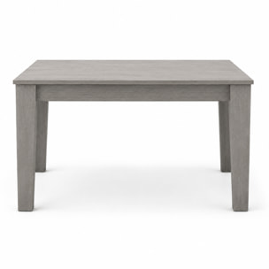 Tavolo da Pranzo Allungabile Da 160 A 220 Cm Gambe a Spillo Design Moderno 10 Posti Melaminico Estensibile Guide In Metallo Salotto Soggiorno Grigio