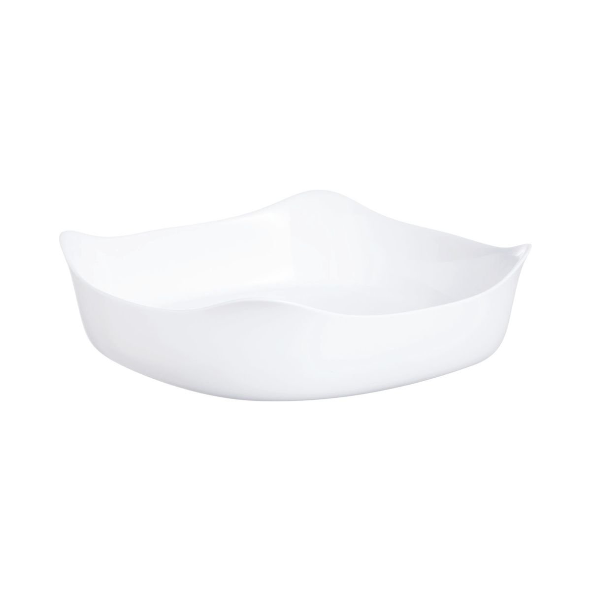 Plat à four carré blanc 29X29cm Smart Cuisine Carine 250°C  - Luminarc - Opale culinaire extra léger et résistant