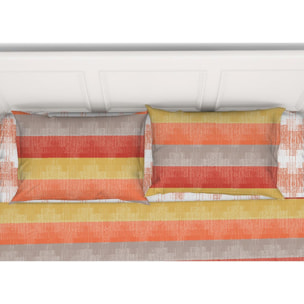 Completo Lenzuola 100% Cotone Color Arancio